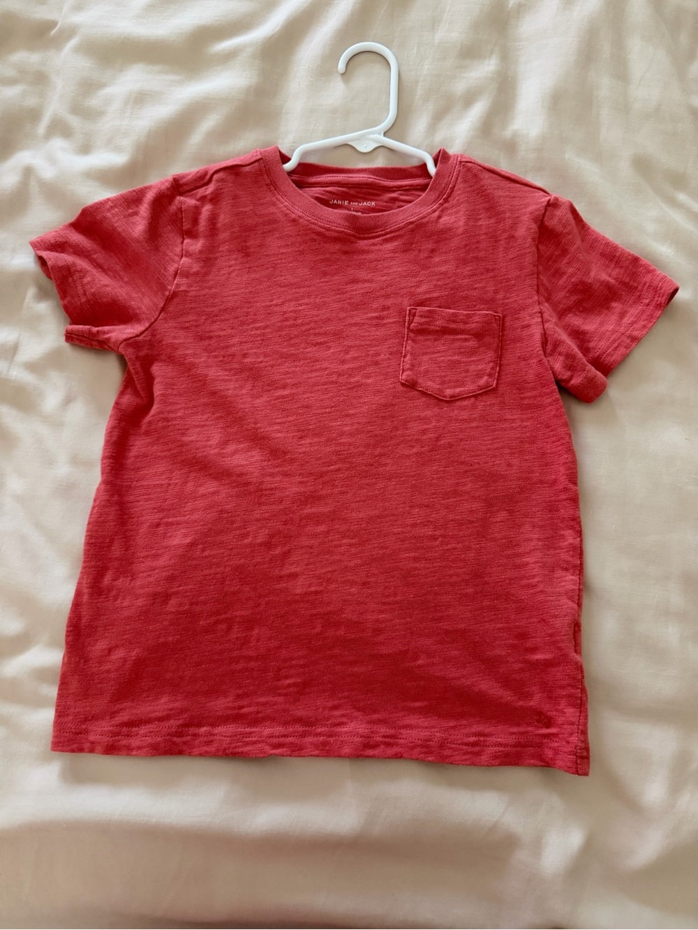 Janie and Jack Red dark coral Short-Sleeve Tee